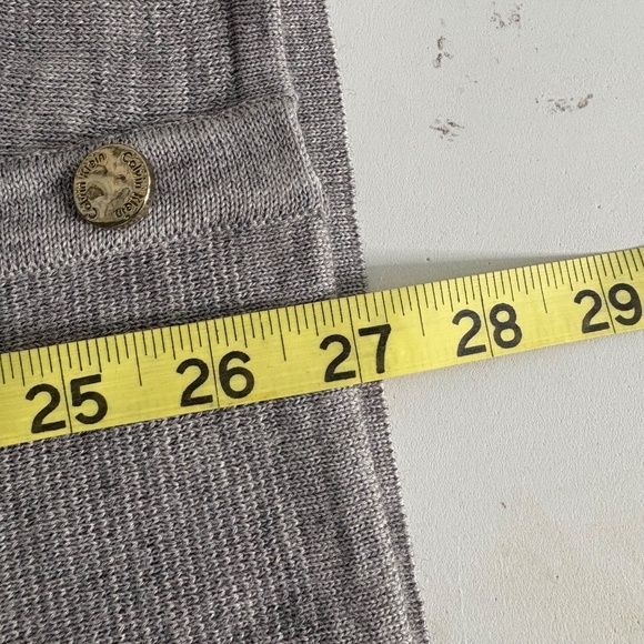 Calvin Klein Grey Open Front Cardigan Sweater - Picture 13 of 13